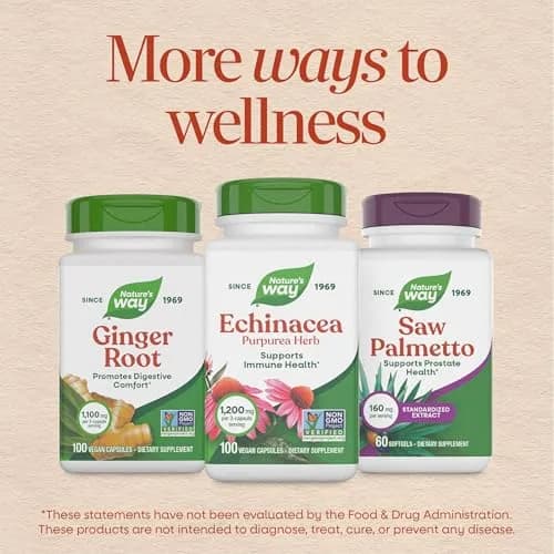 Nature's Way Echinacea Purpurea Herb Capsules 180ct | 1200 mg per Serving for Immune Support thumbnail 8