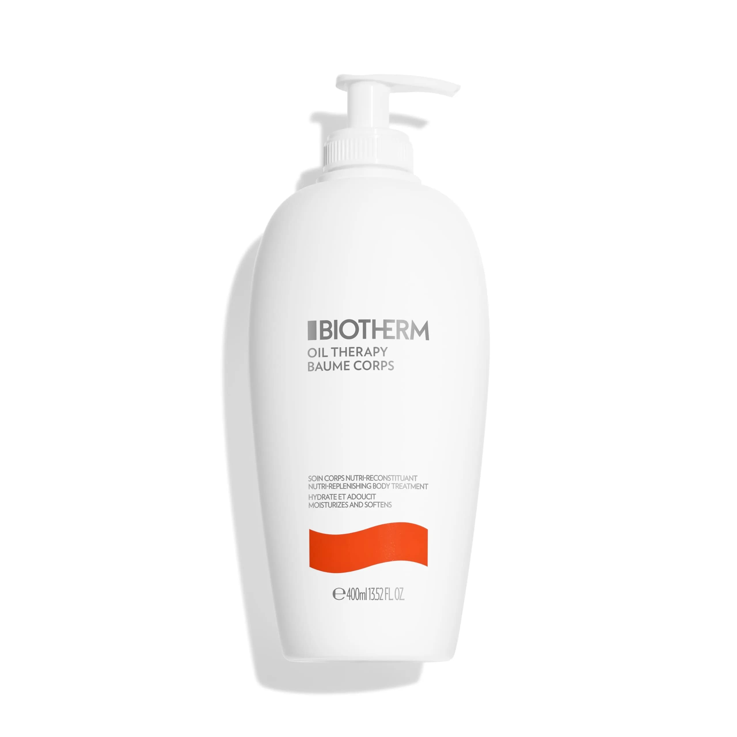 Biotherm Oil Therapy Body Milk for Normal to Dry Skin 13.5 Fl Oz | Nourishing Lotion with Apricot Kernel Extract — 13.53 Fl Oz