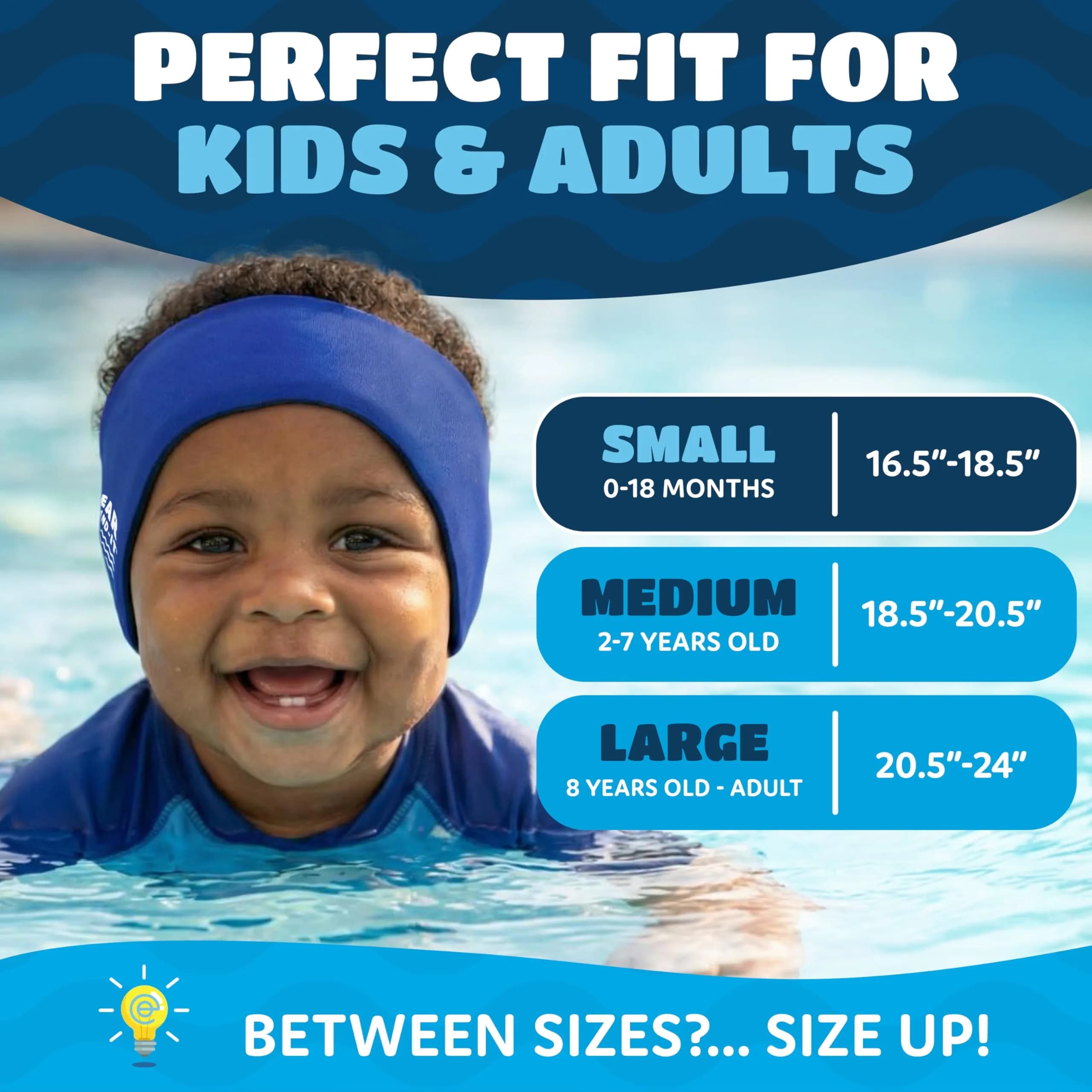 Ear Band-It Original Swimming Headband, Purple, Medium (2-7yrs) | Doctor-Invented Ear Protection for Kids & Adults - view 6