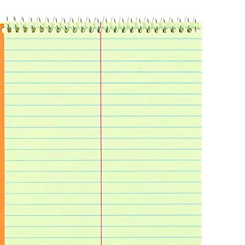 National Steno Notebook, Gregg-Ruled, Green Eye-Ease Paper, Brown Cover, 6" x 9" | Portable & Eye-Friendly thumbnail 3