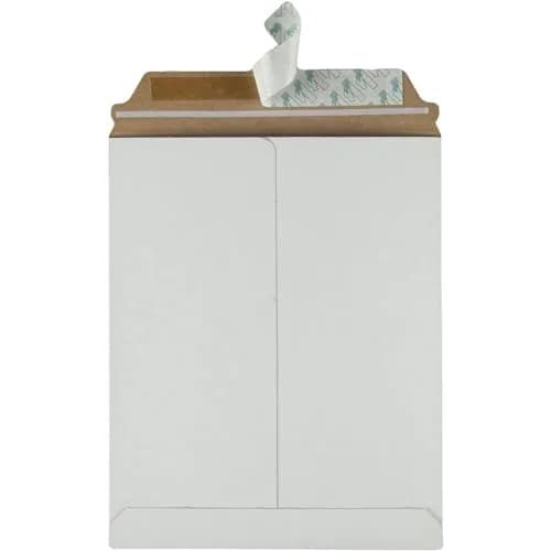 Quality Park Photo Document Mailers 9" x 11.5" | Rigid Stay Flat Envelopes, White Recycled Fiberboard thumbnail 4