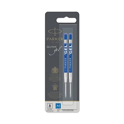 Parker Quink Gel Ink Refills Medium Tip Blue | Vibrant, Reliable Writing for Everyday Use thumbnail 1
