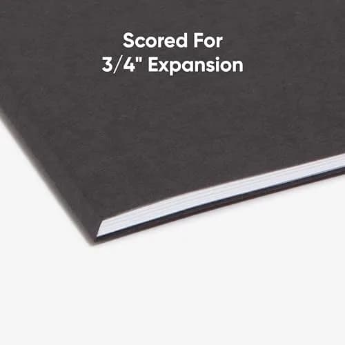 SMEAD Interior File Folder 1/3-Cut Tab Letter Size Black | Expandable, Durable, 100 Pack thumbnail 5