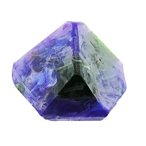 SoapRocks Azurite Malachite 6 oz Mineral Inspired Decorative Bar Soap | Handcrafted Cleansing for Bath & Display thumbnail 2
