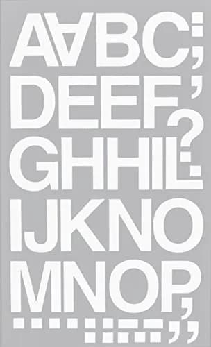 Chartpak Self-Adhesive Vinyl Capital Letters and Numbers 1-1/2 Inches High | Water-Resistant Outdoor Signage (70-120 chars) thumbnail 2