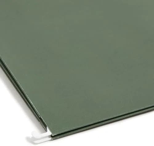 Smead Hanging File Pockets with Full-Height Gusset, 1.75" Expansion, Letter Size, Standard Green, 25 per Box | 11.75" W x 9.25" H thumbnail 5