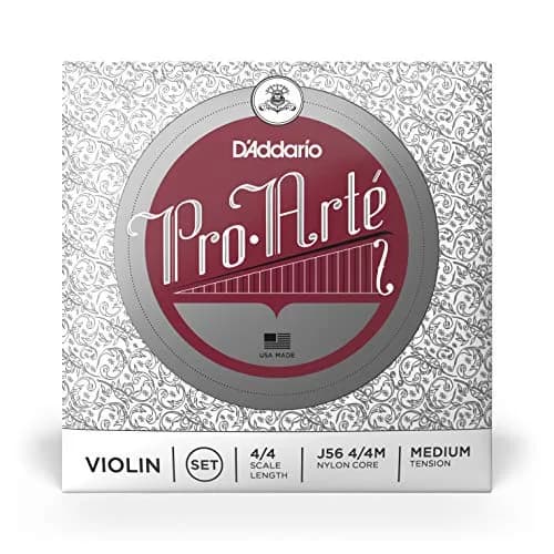 D'Addario J56 Pro-Arte Nylon Violin Strings Medium Tension 4/4 Scale | Warm Mellow Tone thumbnail 2