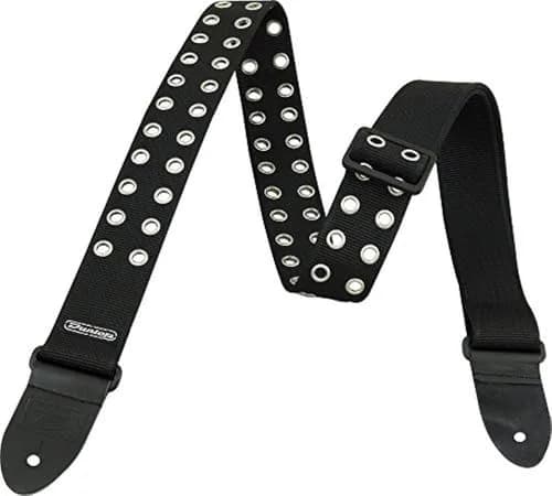 Jim Dunlop D3819BK Black Grommet Strap | Adjustable 38"-65" (96.5-165cm) Heavy Duty Guitar Strap thumbnail 4