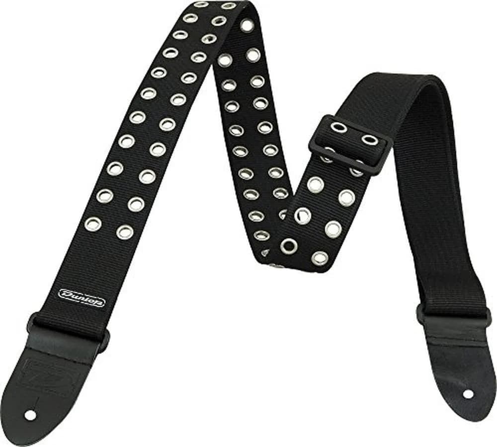 Jim Dunlop D3819BK Black Grommet Strap | Adjustable 38"-65" (96.5-165cm) Heavy Duty Guitar Strap - view 4