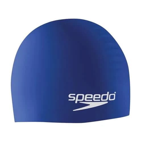 Speedo Silicone Swim Cap Blue | Protects Hair from Chlorine thumbnail 1