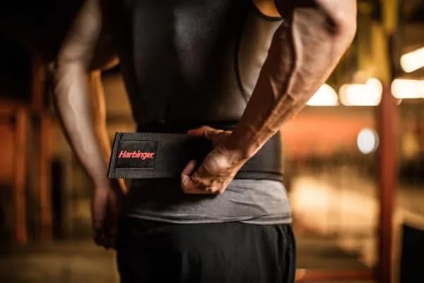 Harbinger 4-Inch Nylon Weightlifting Belt Medium Black | Supports 29-33 Inch Waist - view 3