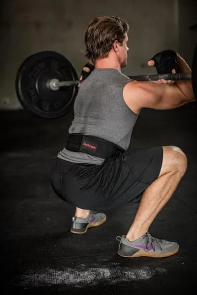 Harbinger 4-Inch Nylon Weightlifting Belt Medium Black | Supports 29-33 Inch Waist - view 4
