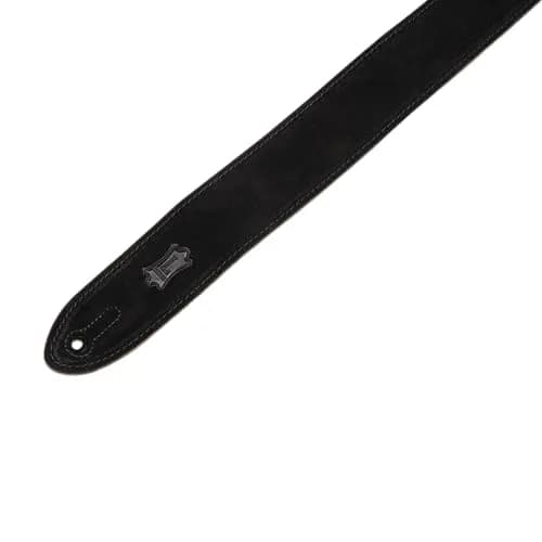 Levy's Leathers Simply Suede Series 2" Guitar Strap with Loop and Ladder Height Adjustment, Black (MS12-BLK) | Adjustable Suede Guitar Strap for Comfort & Style thumbnail 2