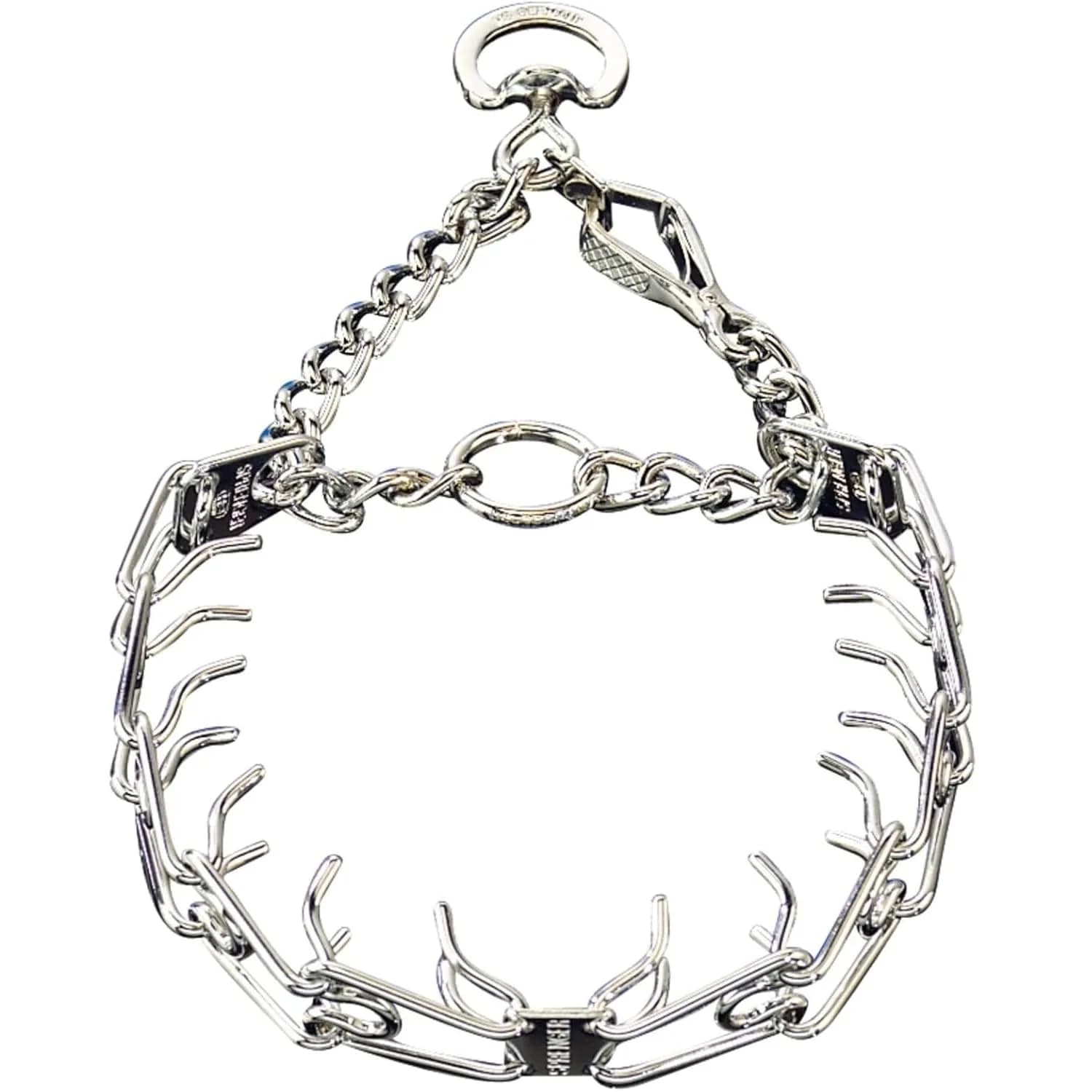 Herm Sprenger Chrome Plated Steel Training Prong Collar with Quick Release Snap for Dogs, 58cm (23in) x 3.2mm, Neck Size Up to 19 Inches - main product image