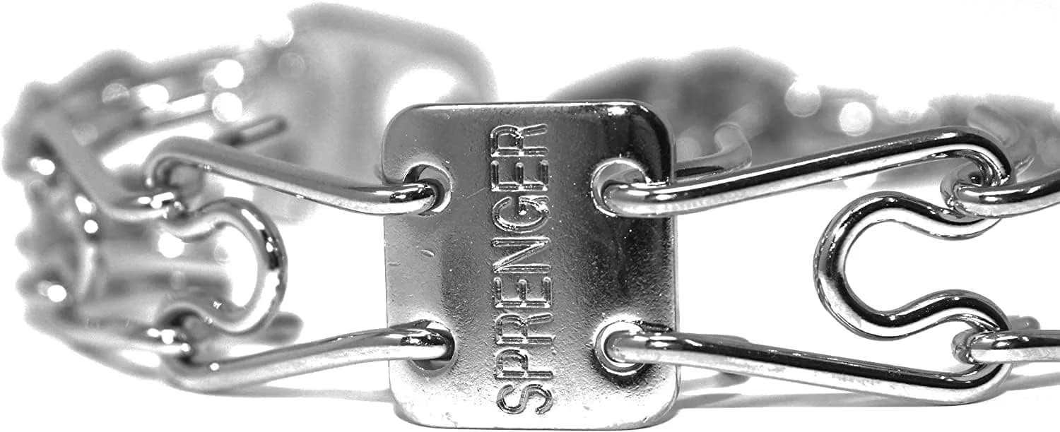 Herm Sprenger Chrome Plated Steel Training Prong Collar with Quick Release Snap for Dogs, 58cm (23in) x 3.2mm, Neck Size Up to 19 Inches - view 8