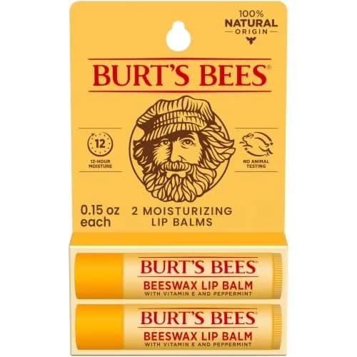 Burt's Bees Pomegranate Tint-Free Lip Balm 0.15 oz (0.44 ml) | Natural Conditioning Lip Treatment — Original