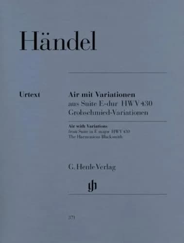 G. Henle Verlag AIR ET Variations Suite in E Major HWV 430 | Urtext Piano Edition (110 words) thumbnail 1