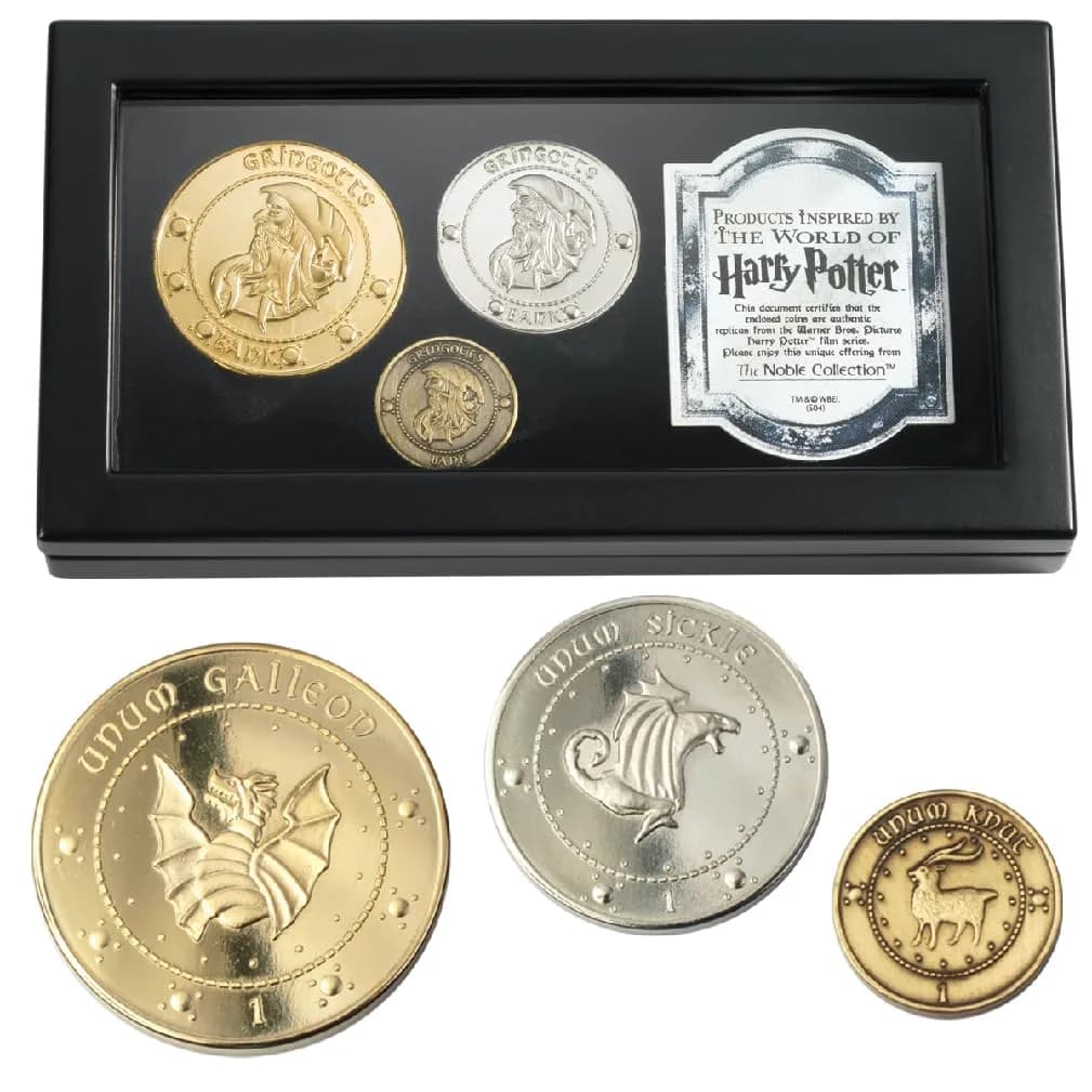 The Noble Collection Gringotts Bank Coin Collection | Harry Potter Replica Coins