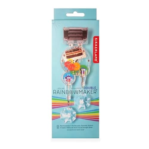 Kikkerland Solar Powered Rainbow Maker Prism Suncatcher 7 inches (17.78 cm) | Refracts Sunlight into Rainbows thumbnail 8