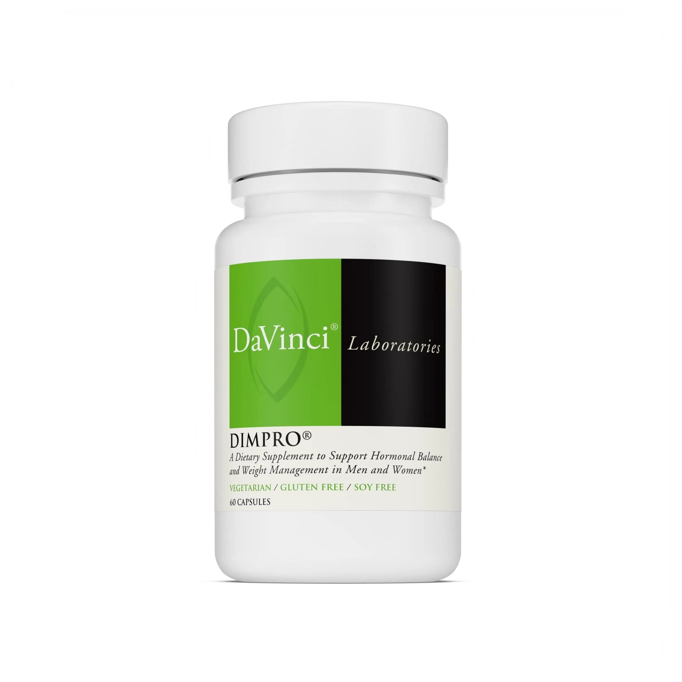 DAVINCI DimPro 60 Capsules | Hormonal Balance & Weight Support, Vegetarian — Tablet
