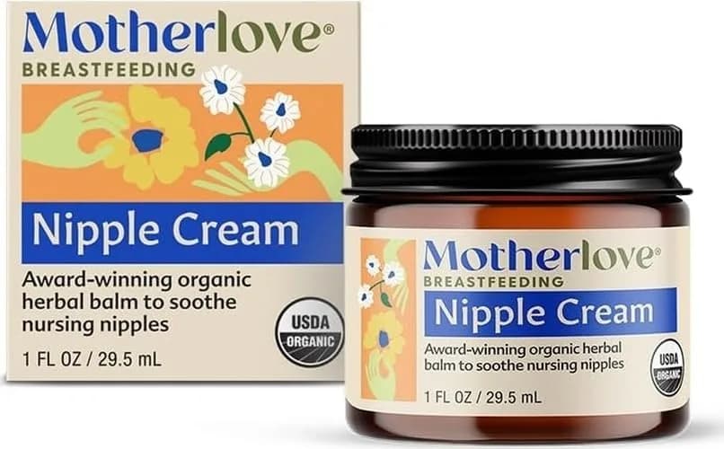 Motherlove Organic Nipple Cream 29.57ml (1 Fl Oz) | Lanolin-Free & Unscented for Breastfeeding & Pumping Moms thumbnail 1