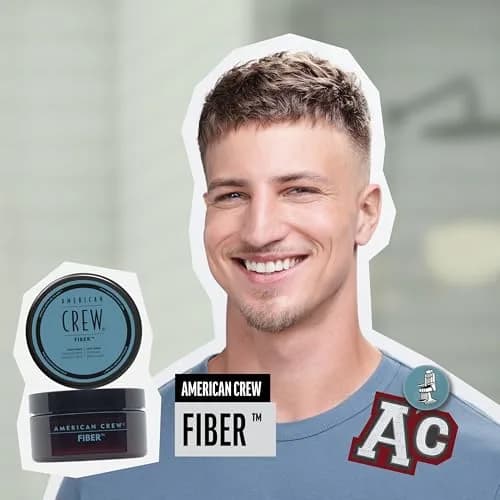 American Crew Men's Hair Fiber Styling Cream 85g (3 oz) | High Hold Low Shine thumbnail 2
