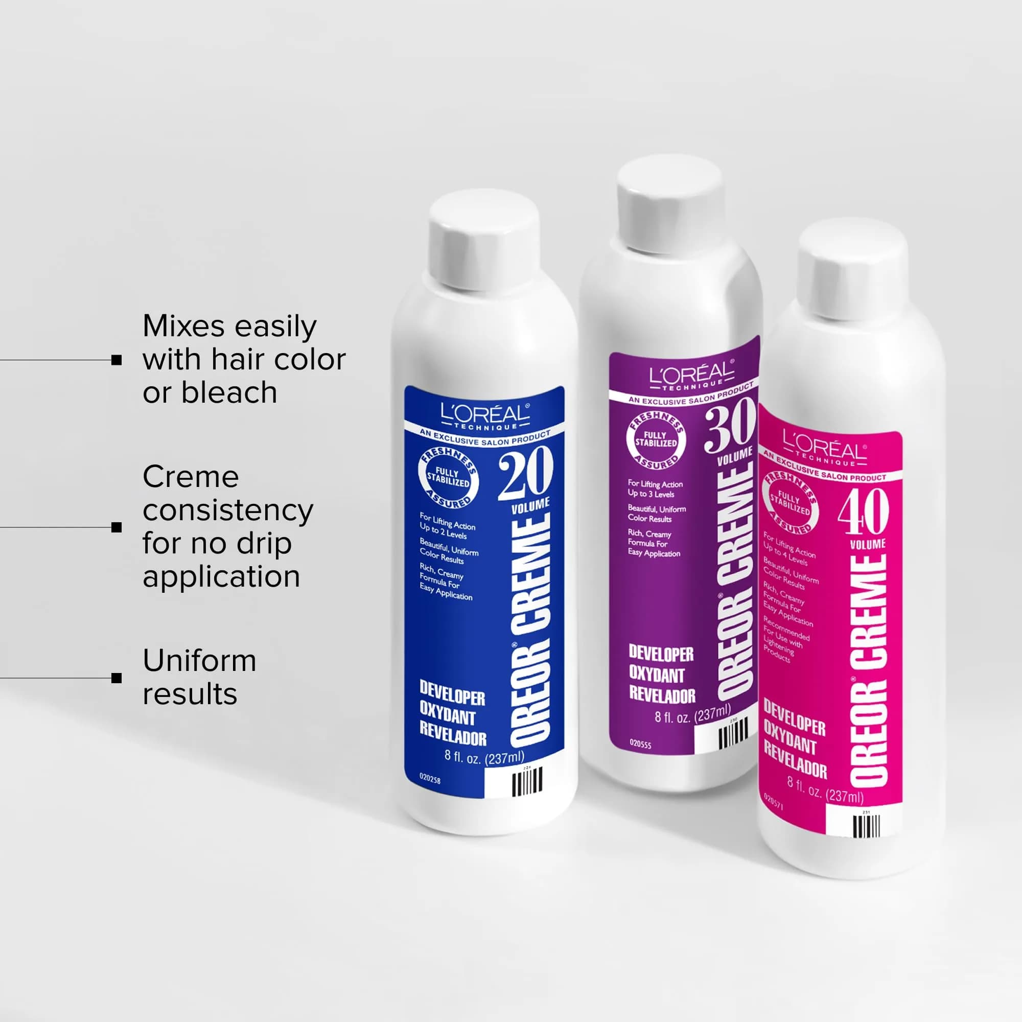 L'Oréal Technique Oreor Developer 20 Volume 237ml (8 Fl Oz) | Professional Hair Lightening - view 2