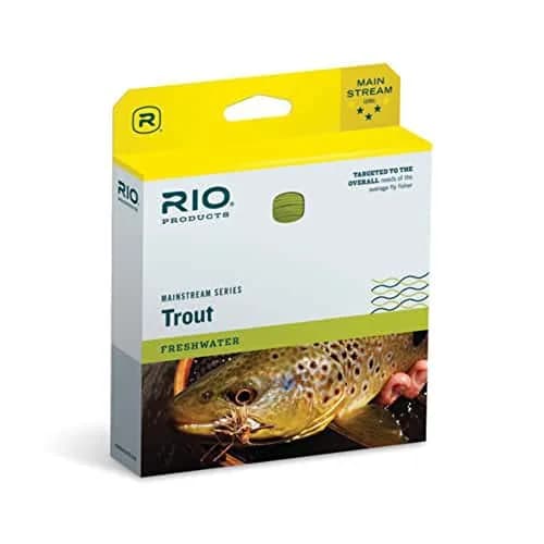 Rio Mainstream Trout Fly Fishing Line, Lemon Green, 82 ft | Optimized for Novice & Average Fly Fishers thumbnail 1