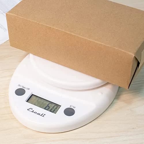 Escali Primo Digital Kitchen Scale White | Precise Weight Measuring & Portion Control (5kg/11lb) thumbnail 4