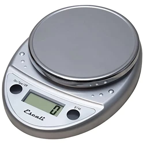 Escali Primo Digital Kitchen Scale with Tare Function, 5000g (11 lb) Capacity, Chrome | Precise Weight Measuring for Baking and Portion Control thumbnail 1