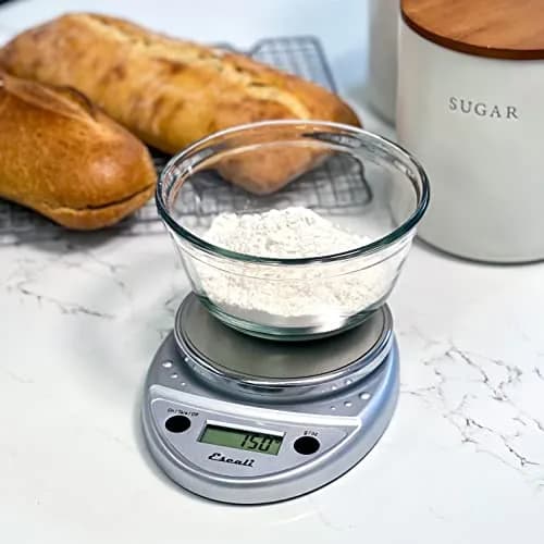 Escali Primo Digital Kitchen Scale with Tare Function, 5000g (11 lb) Capacity, Chrome | Precise Weight Measuring for Baking and Portion Control thumbnail 3