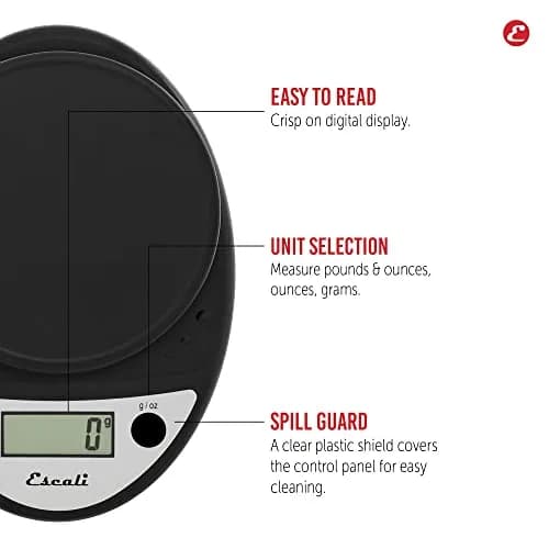Escali Primo Digital Kitchen Scale 5kg (11 lb) | Precise Weight Measuring for Baking and Portion Control thumbnail 3