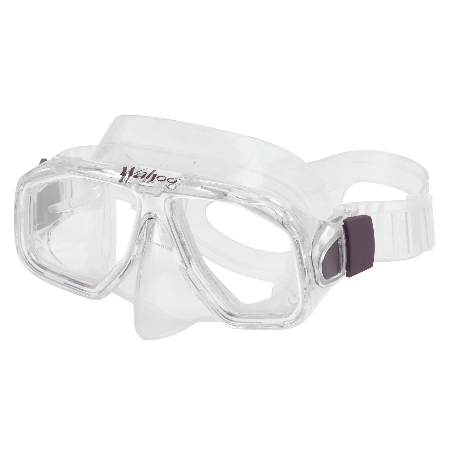 AKONA Wahoo Jr Snorkeling Mask with Silicone Skirt and Tempered Glass | Youth Size, Clear — Clear