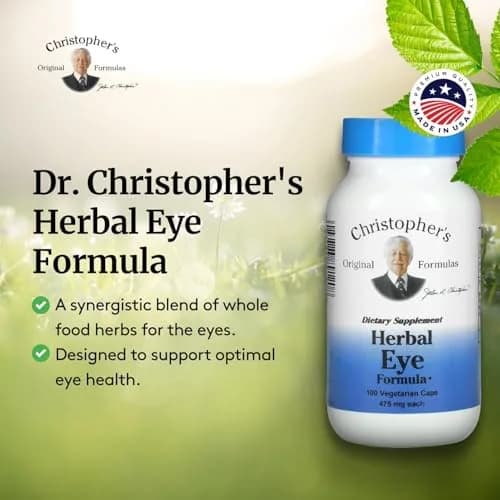 Christopher's Original Formulas Herbal Eye Formula - Eye Vitamins for Sight Care - Natural Eye Support Supplement with Whole Food Herbs for Optimal Visual Acuity thumbnail 4