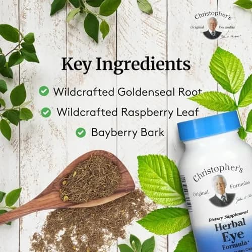 Christopher's Original Formulas Herbal Eye Formula - Eye Vitamins for Sight Care - Natural Eye Support Supplement with Whole Food Herbs for Optimal Visual Acuity thumbnail 3