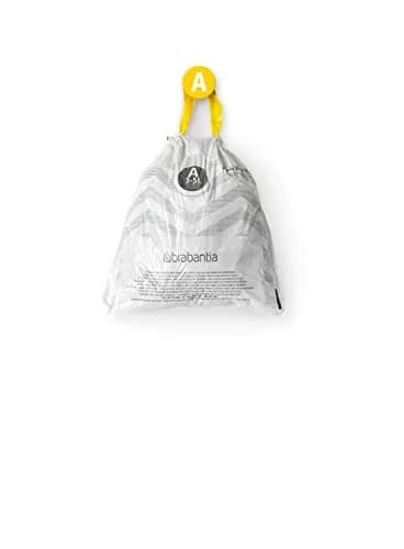Brabantia PerfectFit Trash Bags 0.8 Gallon | Extra Strong Plastic Bin Liners with Tie Tape Handles thumbnail 4