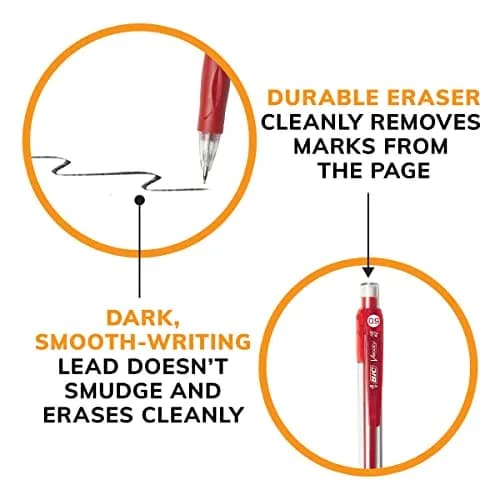 BIC Velocity Strong Lead Mechanical Pencils, 0.9mm Thick Point, 12-Count Pack | Bold Writing for Students & Heavy Writers thumbnail 7
