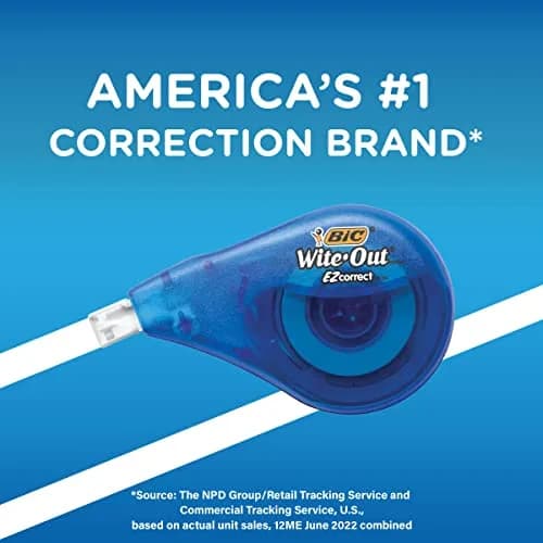 BIC Wite-Out EZ Correct Correction Tape 39.3 ft | Fast, Clean & Tear-Resistant Office & School Supply thumbnail 6