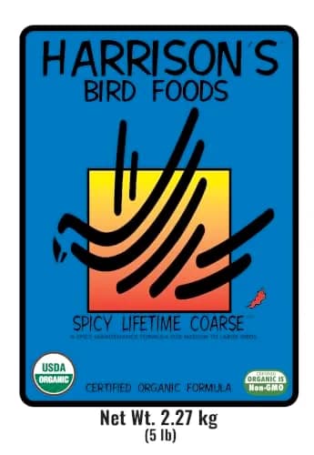 Harrison's Bird Foods Spicy Lifetime Coarse 2.27 kg (5 lb) | Certified Organic Non-GMO Parrot Food thumbnail 2