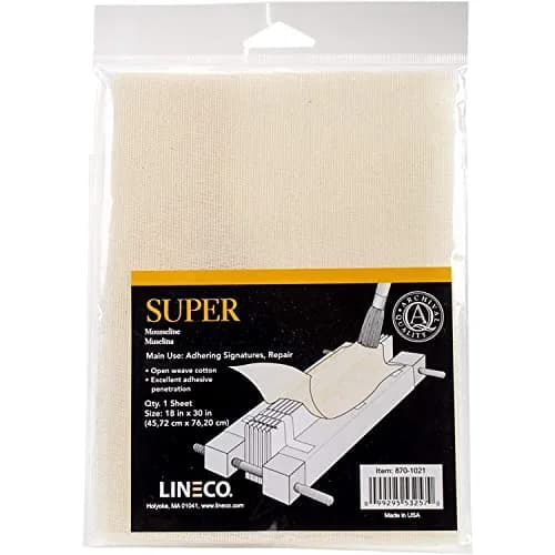 Lineco Bookbinding Super Cloth 18x30 Inch Cream | Archival Acid-Free Cotton Fabric thumbnail 1