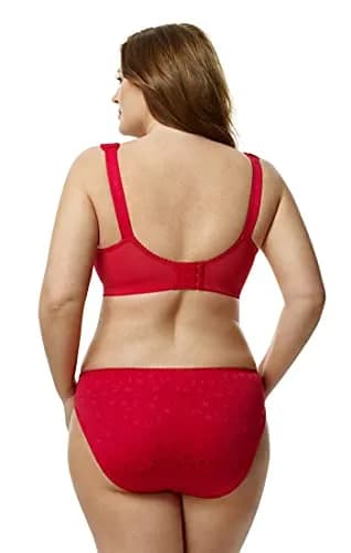Elila Jacquard Full Coverage Full Support Softcup Bra 40I | Wire-Free Comfort for Full-Figured Women thumbnail 2