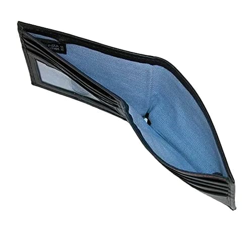 Tommy Hilfiger Men's Slim Bifold Leather Wallet with Removable ID Window | Dark Black, 13.6cm (5.3in) thumbnail 3