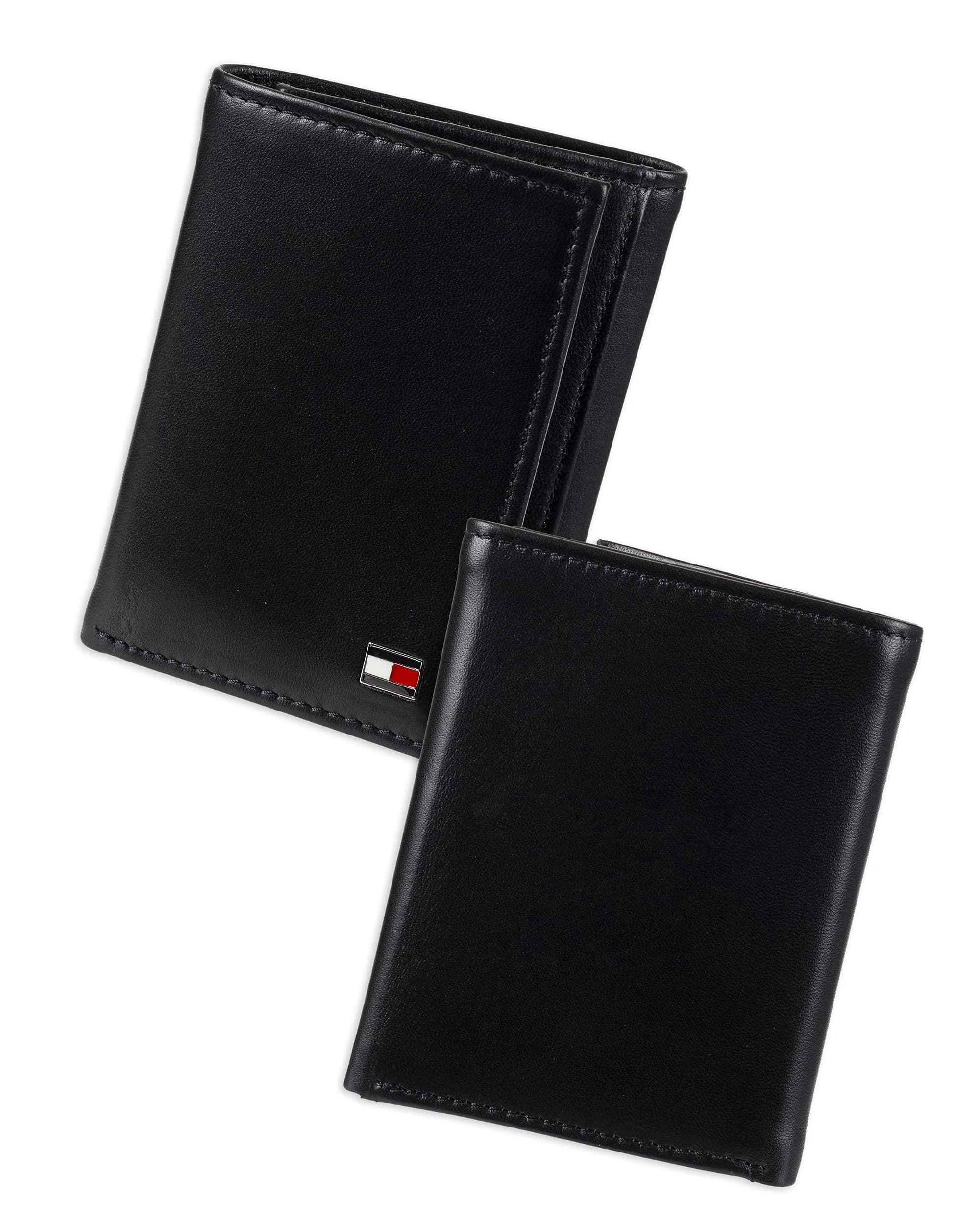 Tommy Hilfiger Men's Leather Trifold Wallet Oxford Black | Genuine Leather, 9+ Card Slots - view 2