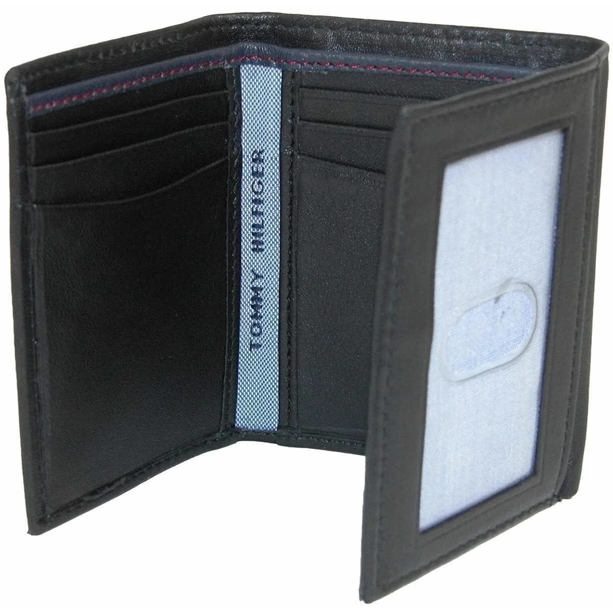 Tommy Hilfiger Men's Leather Trifold Wallet Oxford Black | Genuine Leather, 9+ Card Slots - view 4
