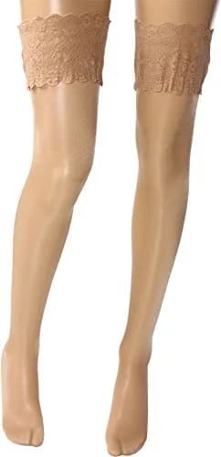 Wolford Satin Touch 20 Stay-Up Thigh Highs | Feminine Sheer Hosiery with Floral Lace (X-Small) thumbnail 1