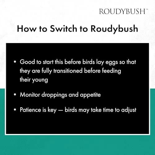 RoudyBush Daily Maintenance Bird Food Small Pellets 4.54 kg (10 lb) | Scientifically Formulated for Pet Birds thumbnail 7