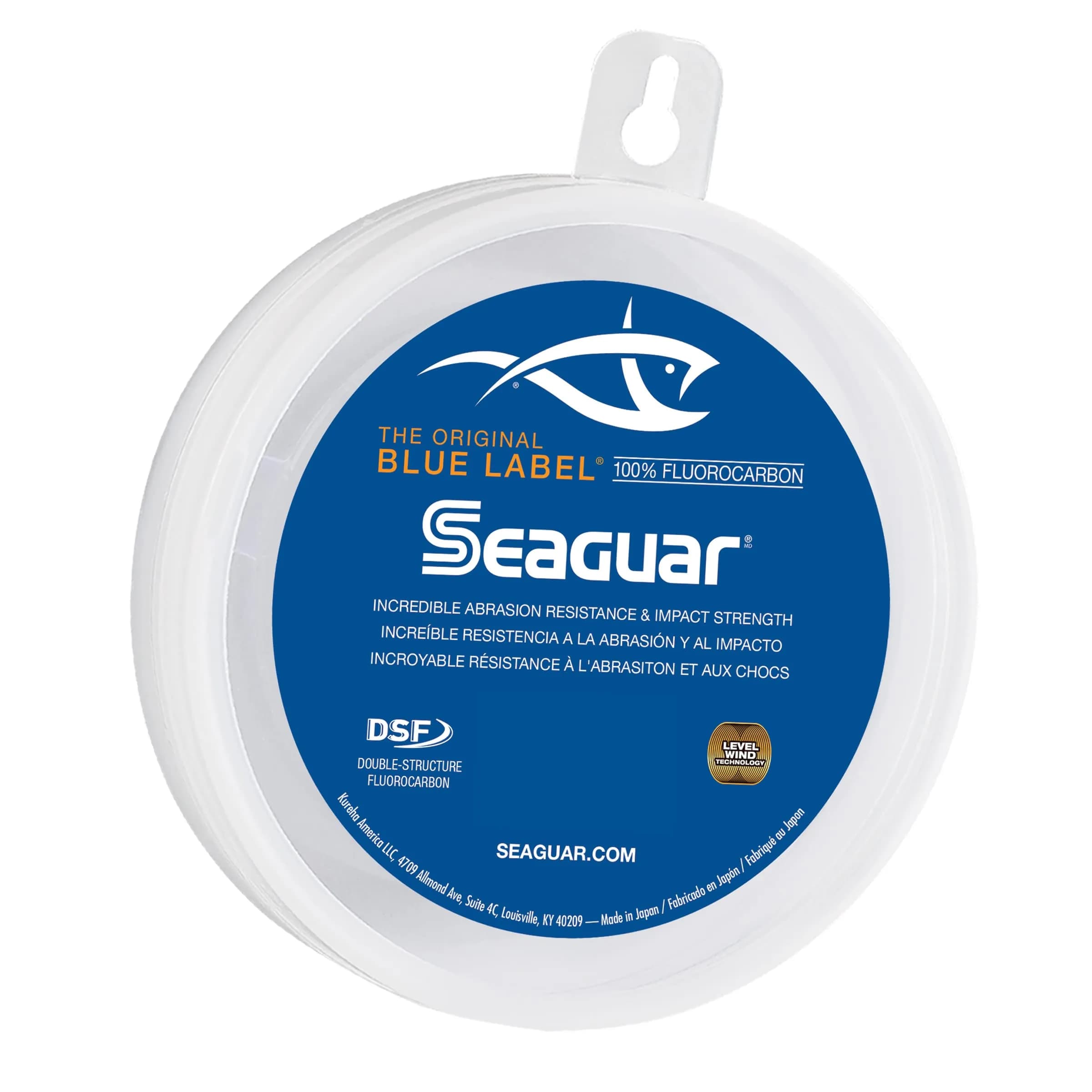 Seaguar Blue Label Fluorocarbon Fishing Line Leader 80lb (72.6kg) 91.4m (100yds) | Superior Strength & Abrasion Resistance