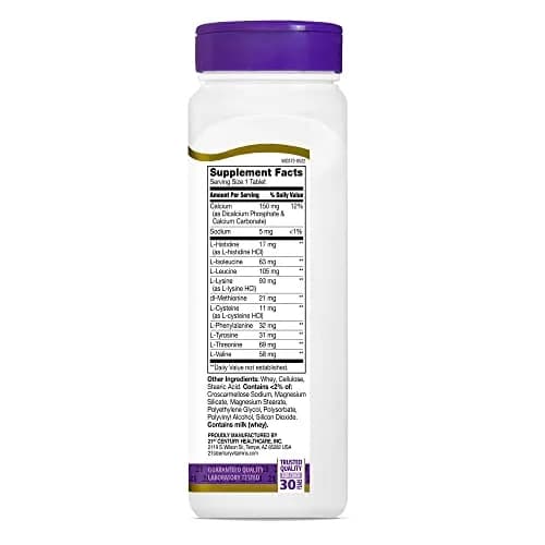 21st Century Daily Amino Acid Tablets 120 Count | Supports Muscle Recovery & Wellness thumbnail 6