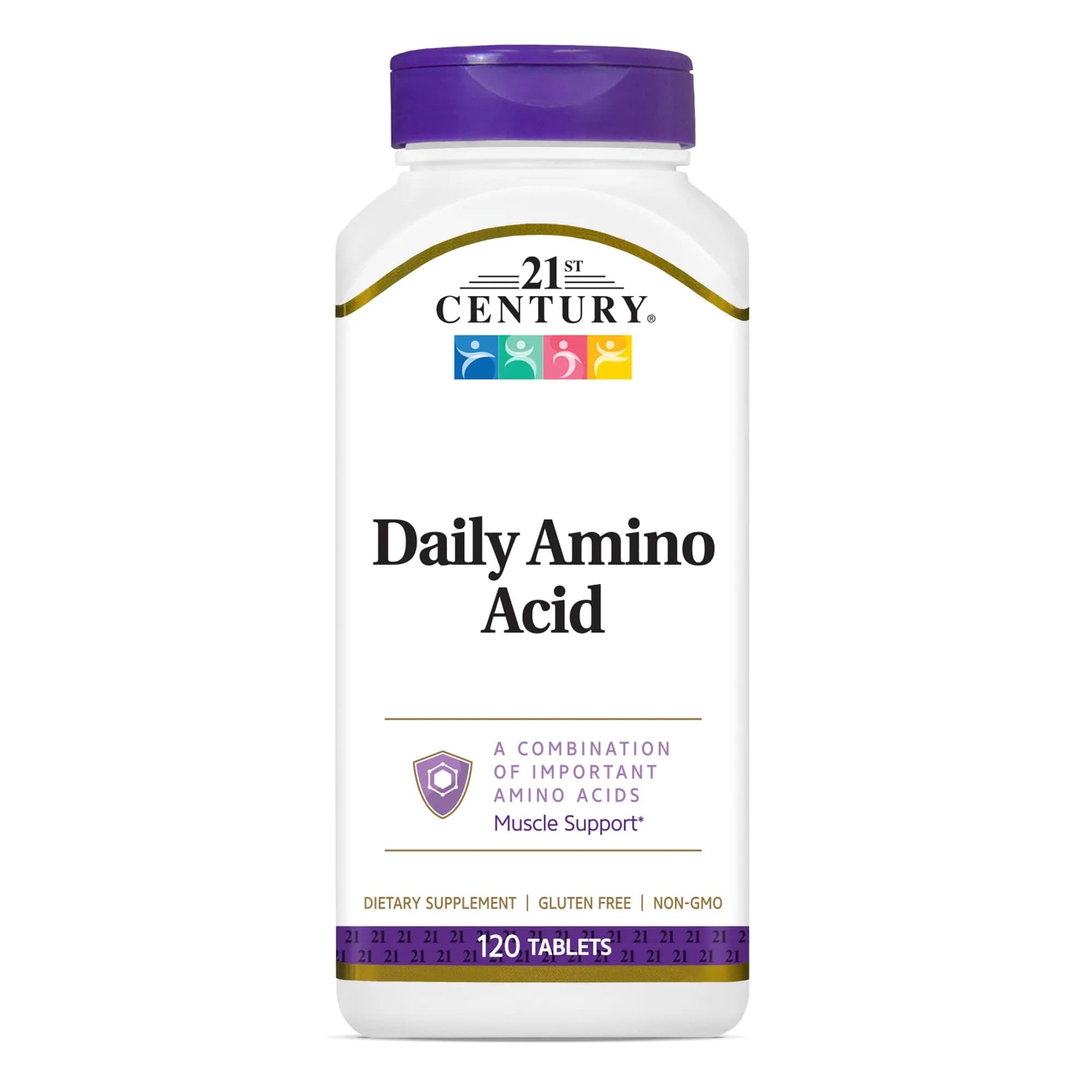 21st Century Daily Amino Acid Tablets 120 Count | Supports Muscle Recovery & Wellness — No Color