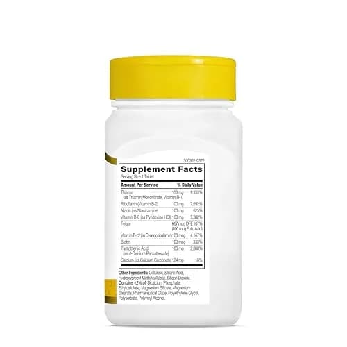 21st Century B-100 Complex Prolonged Release Tablets, Energy, 60 Count | Supports Energy & Nervous System thumbnail 9